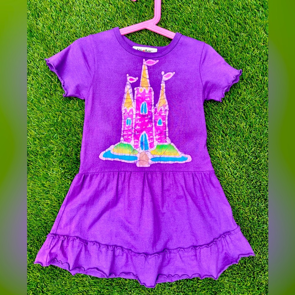 Wonderful 2T (24 mos) Hiho Batik purple fantasy dress!